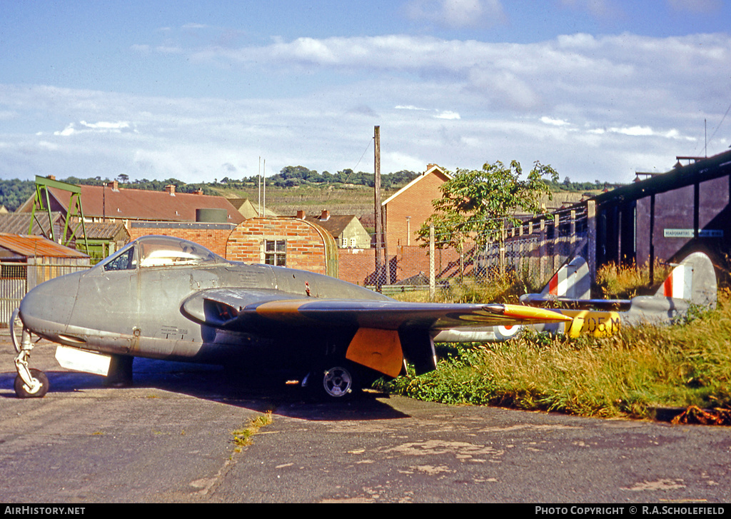 Aircraft Photo of 7705M | De Havilland D.H. 100 Vampire FB9 | UK - Air Force | AirHistory.net #33389