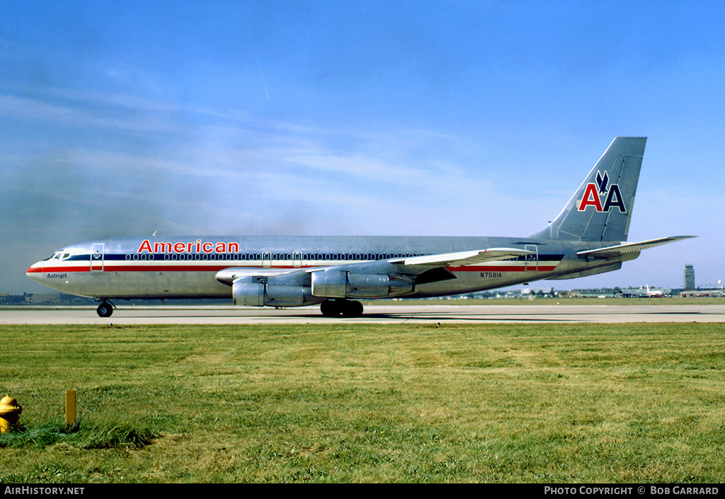 Aircraft Photo of N7581A | Boeing 707-123B | American Airlines | AirHistory.net #33404