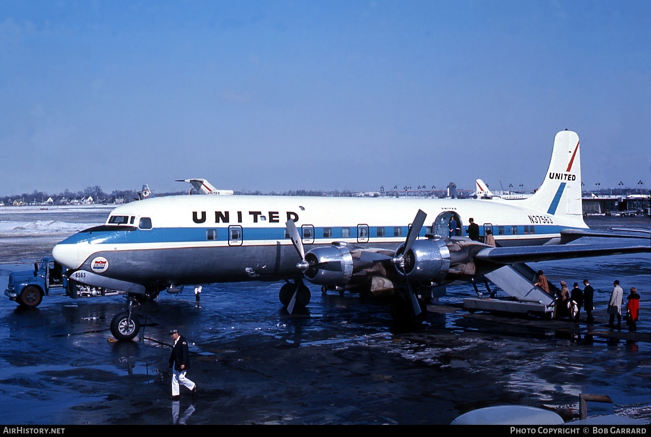 Aircraft Photo of N37563 | Douglas DC-6B | United Air Lines | AirHistory.net #33406