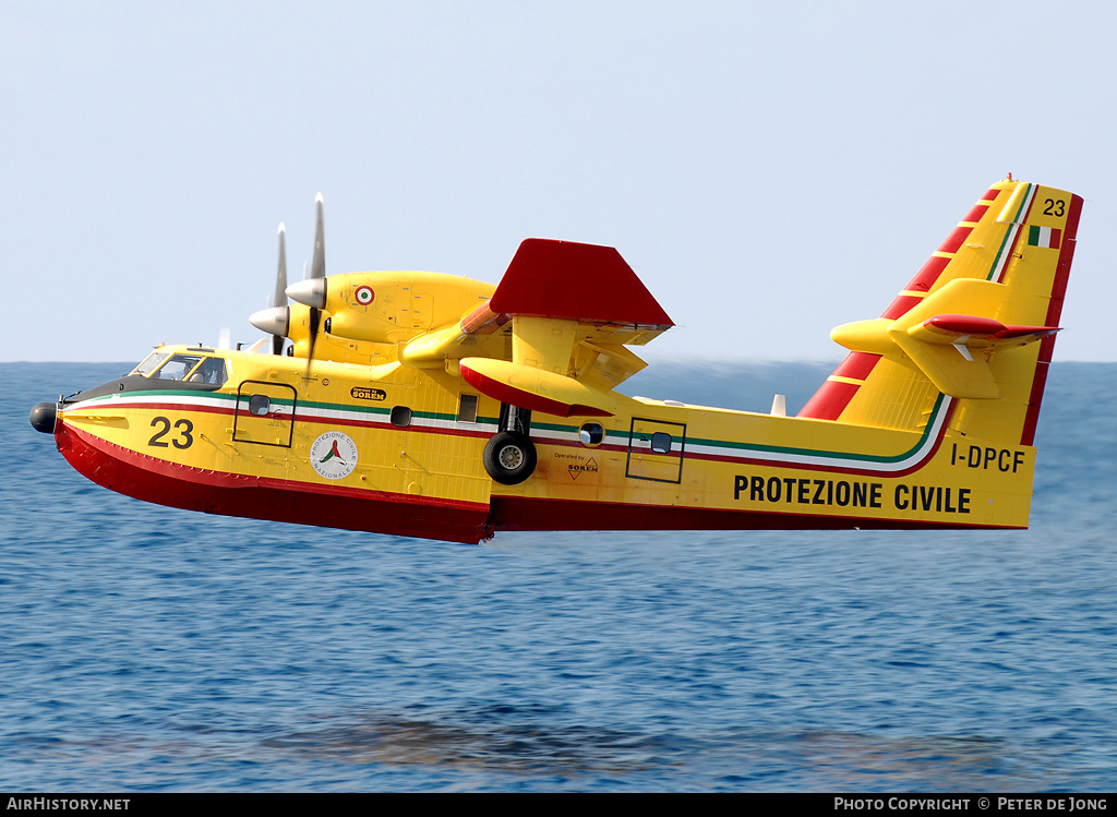 Aircraft Photo of I-DPCF | Bombardier CL-415 (CL-215-6B11) | Protezione Civile | AirHistory.net #33416