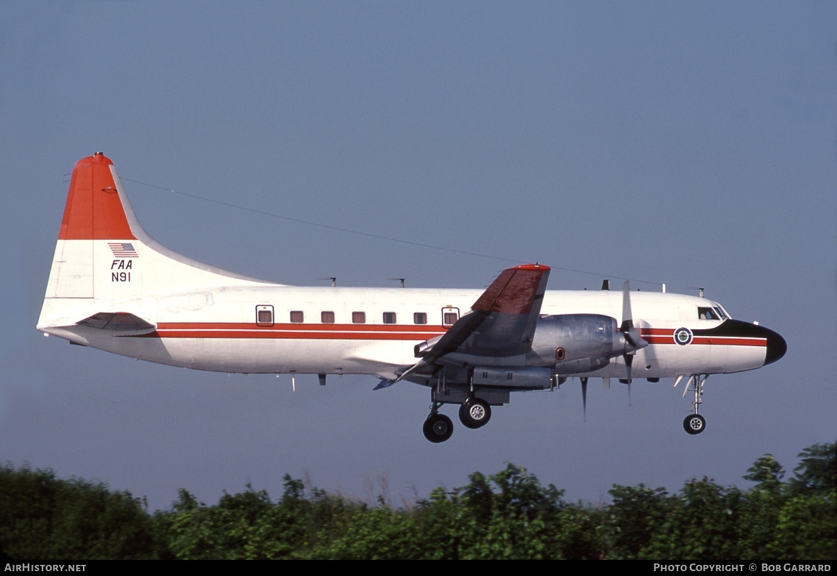 Aircraft Photo of N91 | Convair 580 | FAA - Federal Aviation Administration | AirHistory.net #33420