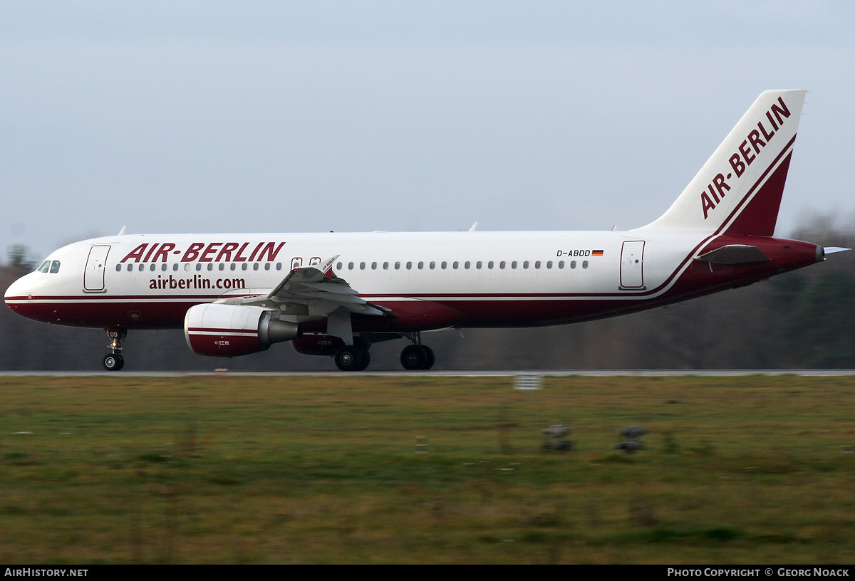 Aircraft Photo of D-ABDD | Airbus A320-214 | Air Berlin | AirHistory.net #33516