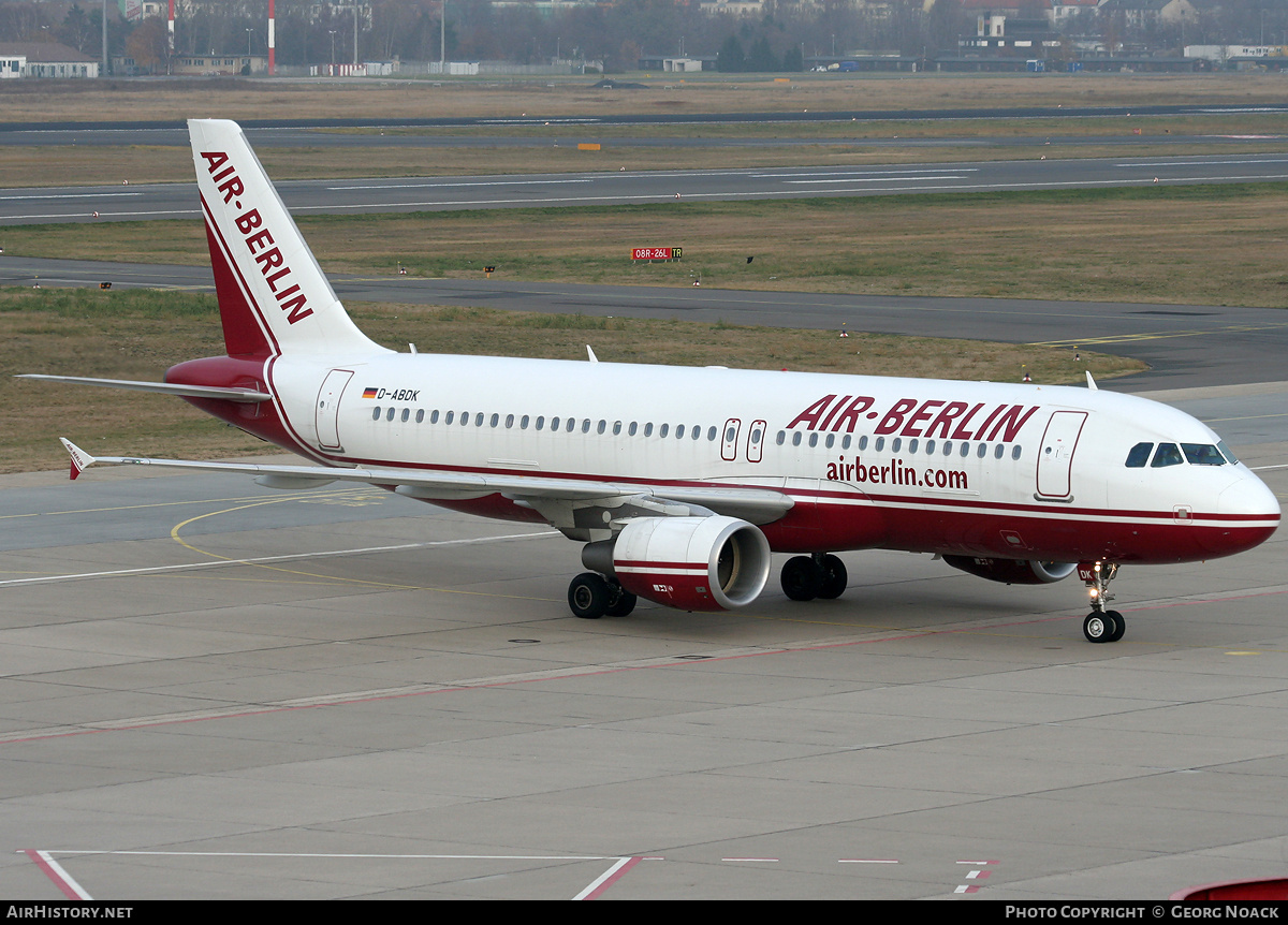 Aircraft Photo of D-ABDK | Airbus A320-214 | Air Berlin | AirHistory.net #33521