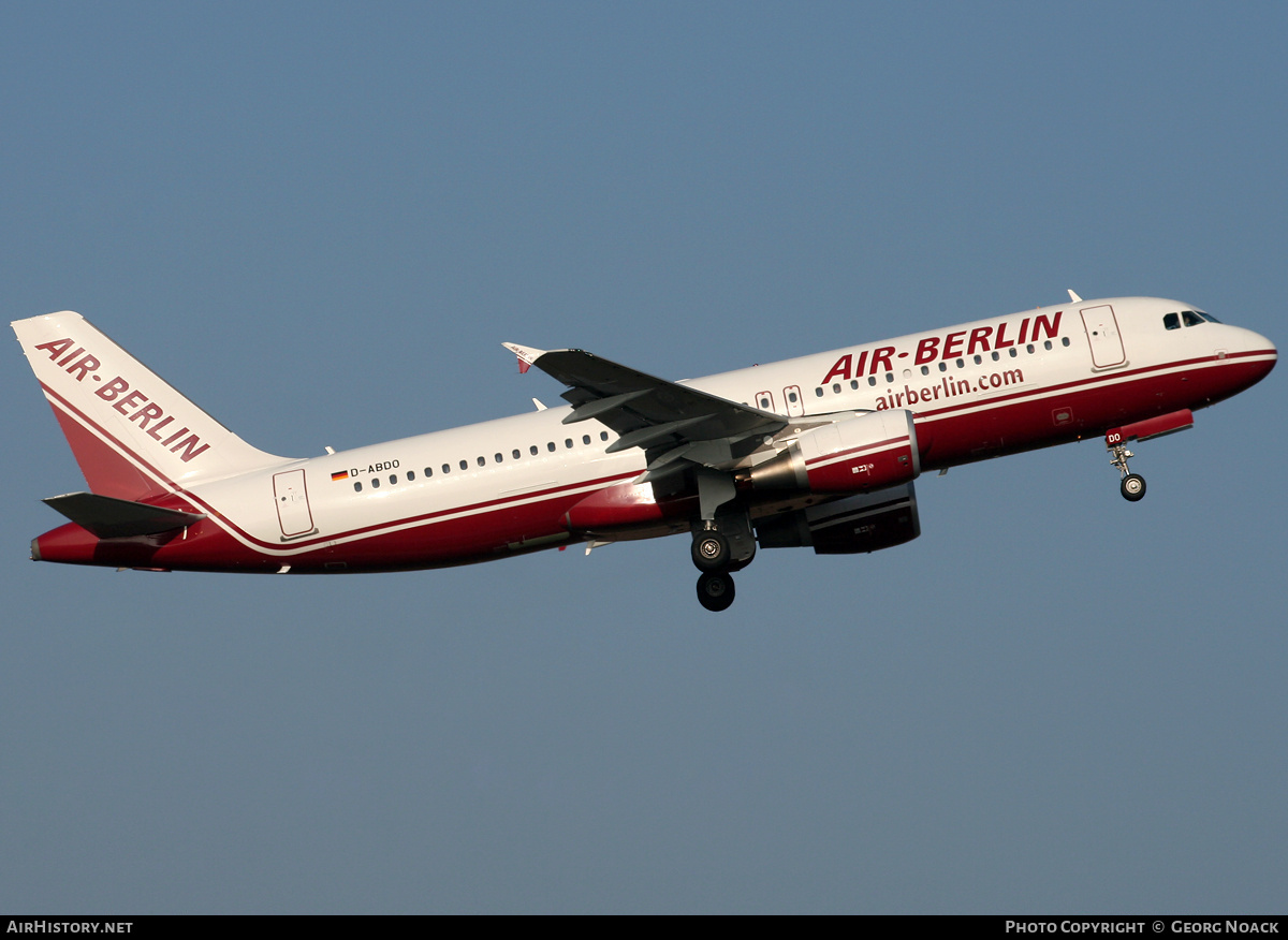 Aircraft Photo of D-ABDO | Airbus A320-214 | Air Berlin | AirHistory.net #33522