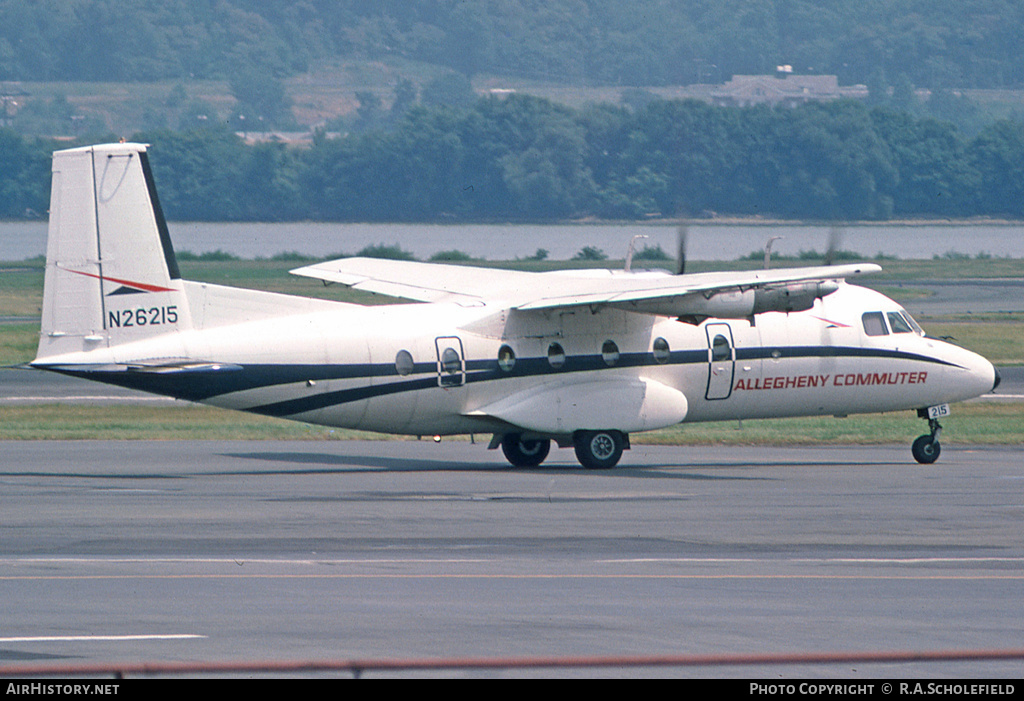 Aircraft Photo of N26215 | Nord 262A-12 | Allegheny Commuter | AirHistory.net #33540