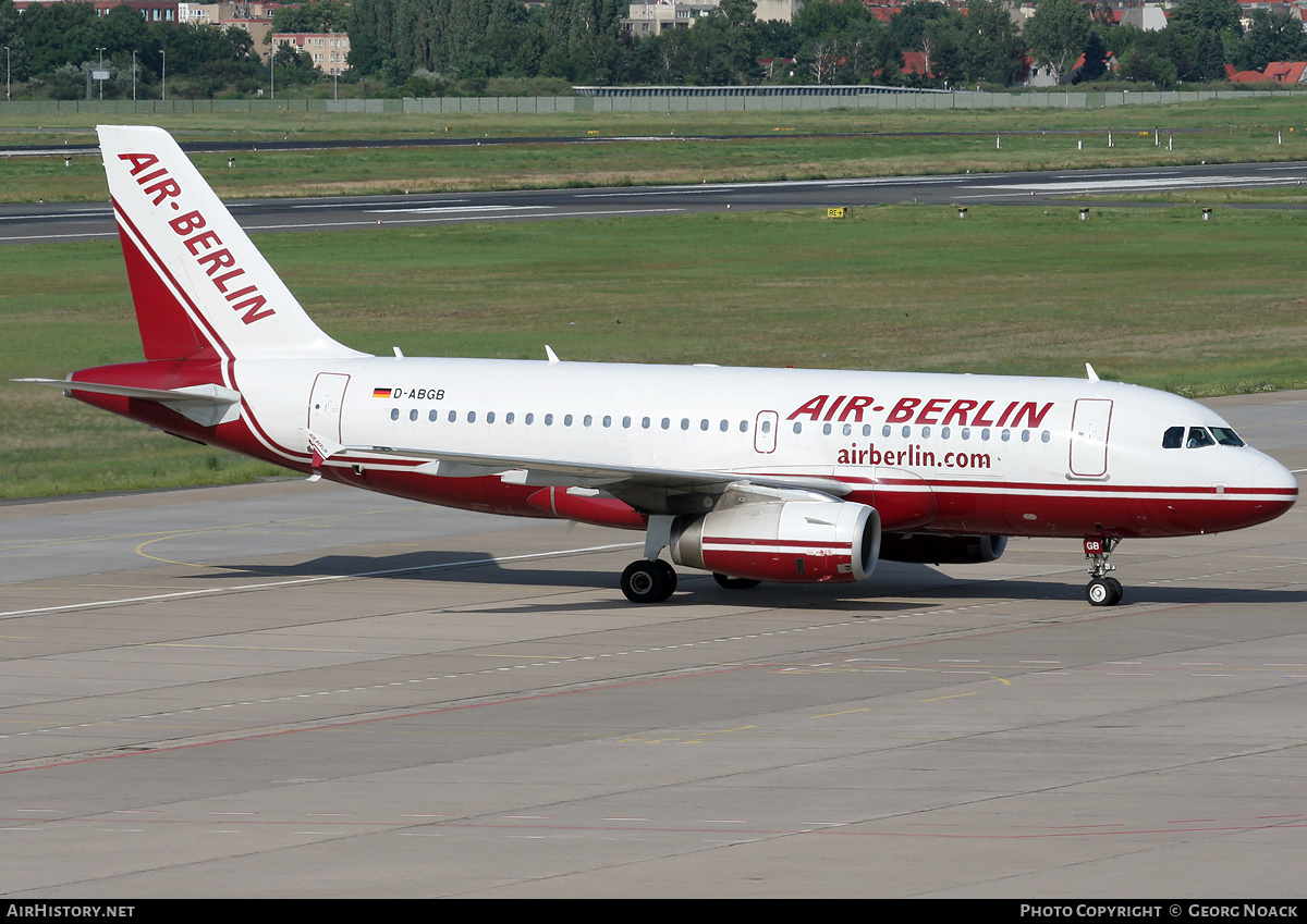 Aircraft Photo of D-ABGB | Airbus A319-132 | Air Berlin | AirHistory.net #33607