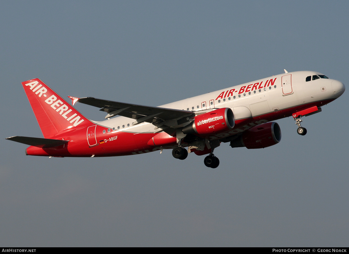 Aircraft Photo of D-ABGF | Airbus A319-112 | Air Berlin | AirHistory.net #33612