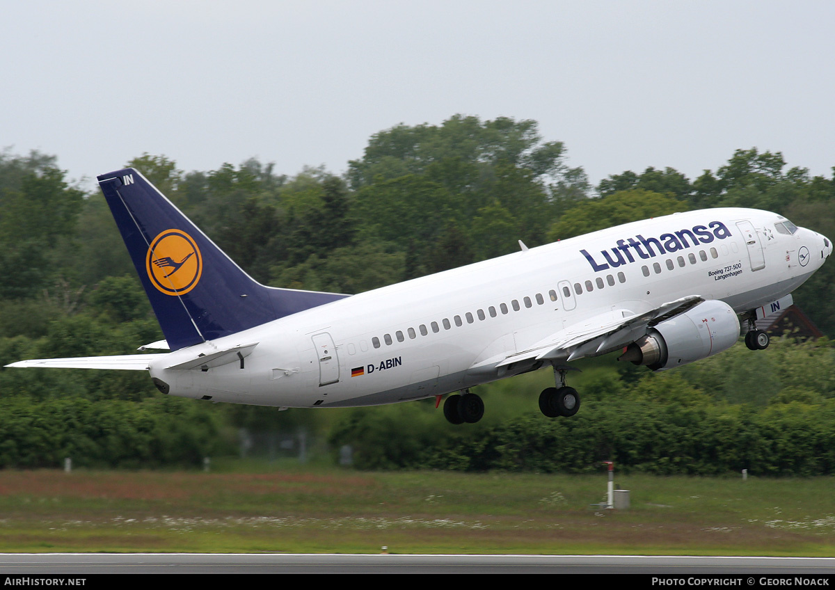 Aircraft Photo of D-ABIN | Boeing 737-530 | Lufthansa | AirHistory.net #33655