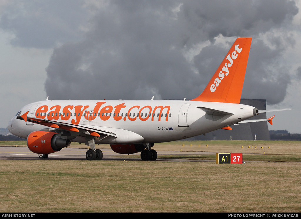 Aircraft Photo of G-EZII | Airbus A319-111 | EasyJet | AirHistory.net #33657