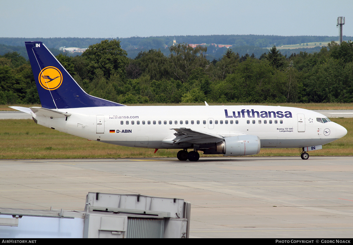 Aircraft Photo of D-ABIN | Boeing 737-530 | Lufthansa | AirHistory.net #33658