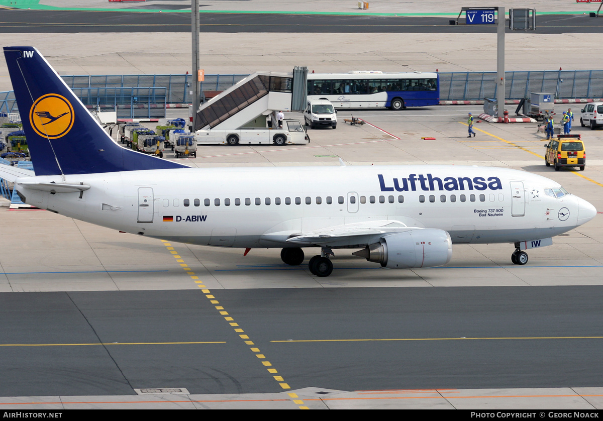 Aircraft Photo of D-ABIW | Boeing 737-530 | Lufthansa | AirHistory.net #33673