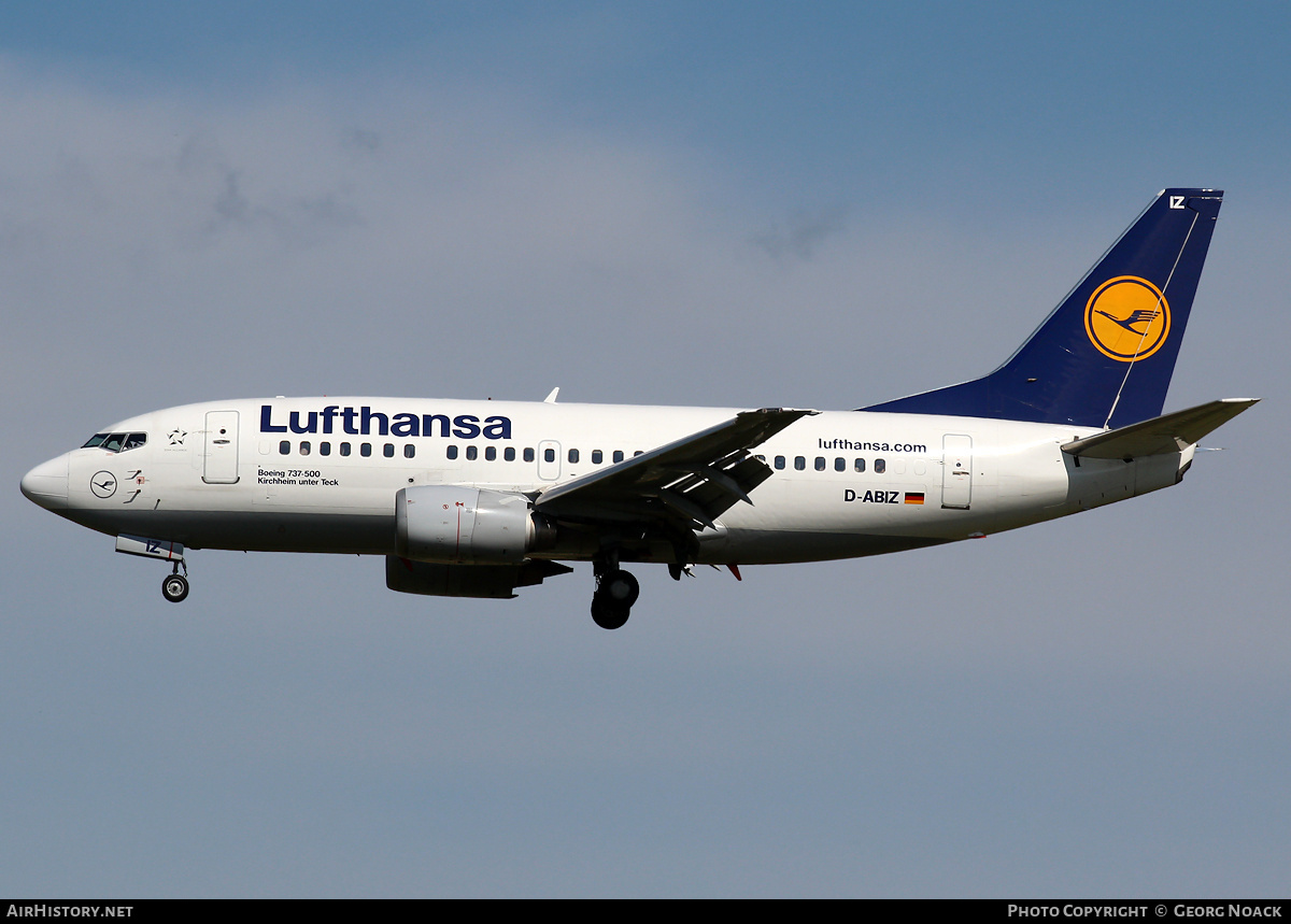Aircraft Photo of D-ABIZ | Boeing 737-530 | Lufthansa | AirHistory.net #33681