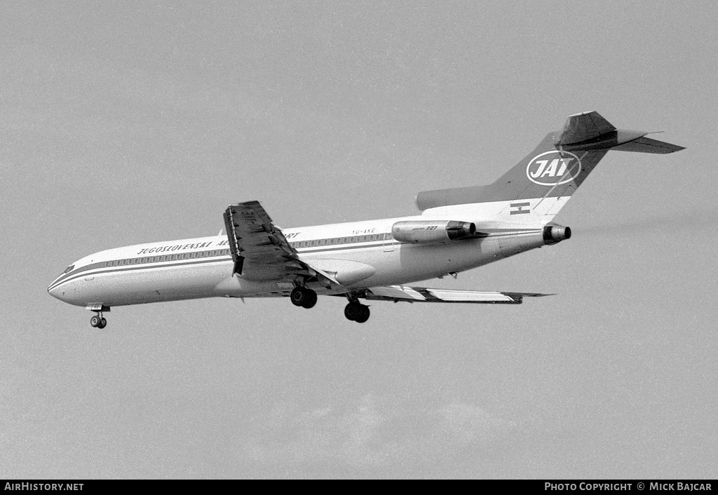 Aircraft Photo of YU-AKE | Boeing 727-2H9/Adv | JAT Yugoslav Airlines - Jugoslovenski Aerotransport | AirHistory.net #33687