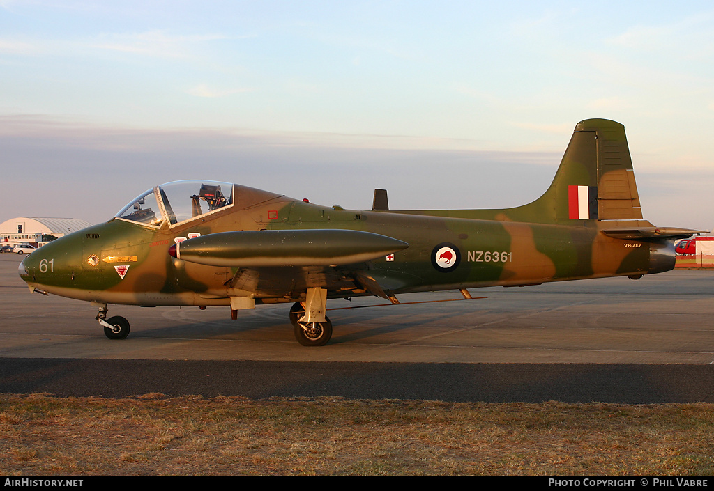 Aircraft Photo of VH-ZEP / NZ6361 | BAC 167 Strikemaster Mk88 | New Zealand - Air Force | AirHistory.net #33696