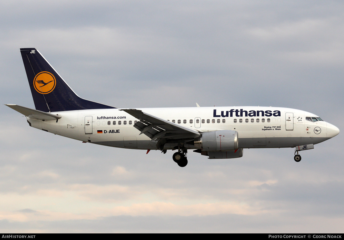 Aircraft Photo of D-ABJE | Boeing 737-530 | Lufthansa | AirHistory.net #33697