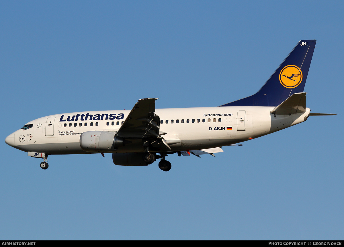 Aircraft Photo of D-ABJH | Boeing 737-530 | Lufthansa | AirHistory.net #33698