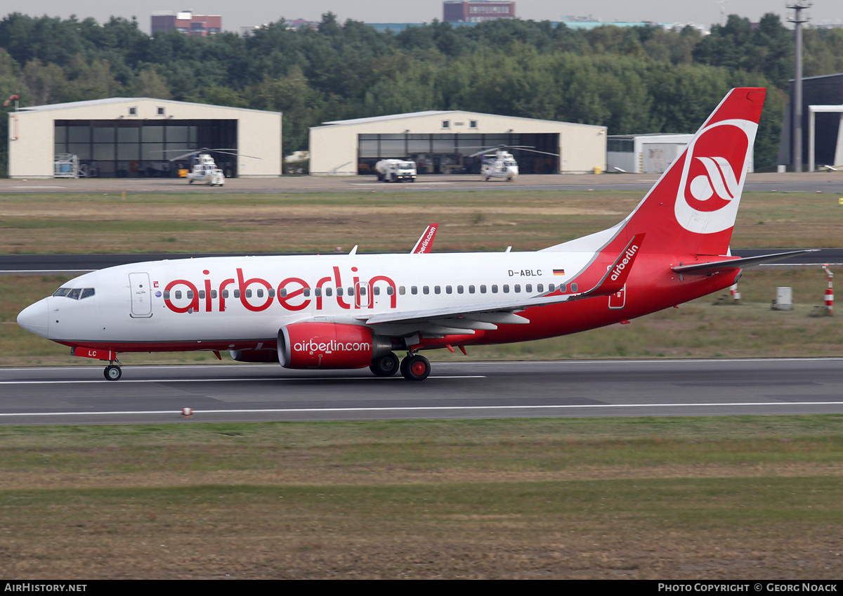 Aircraft Photo of D-ABLC | Boeing 737-76J | Air Berlin | AirHistory.net #33723