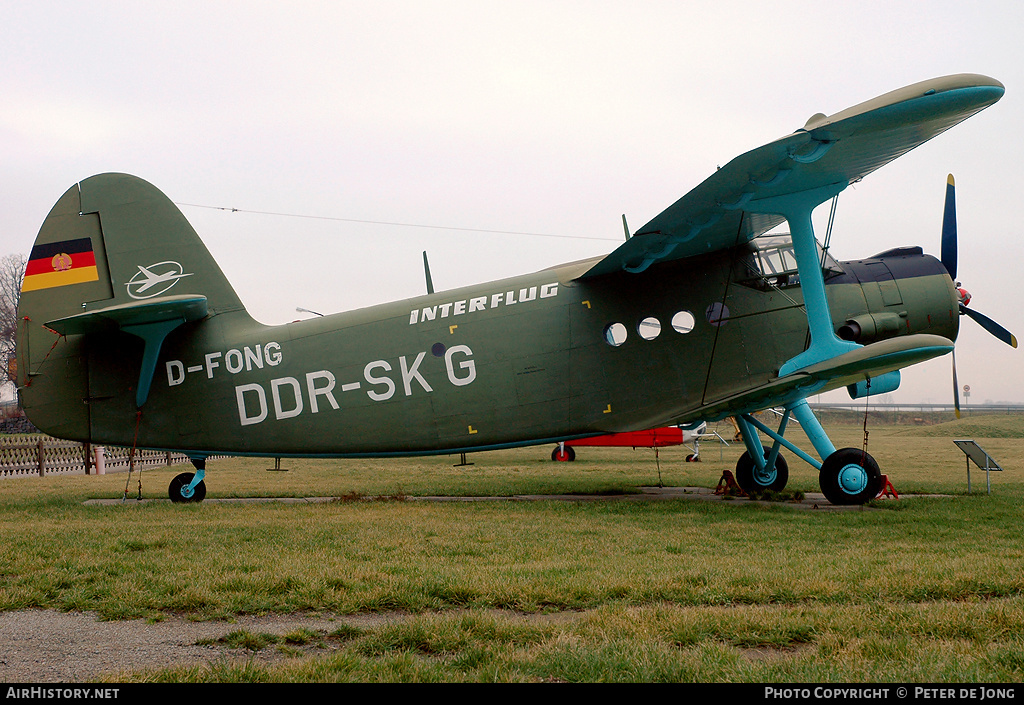 Aircraft Photo of D-FONG / DDR-SKG | Antonov An-2T | Interflug | AirHistory.net #33782