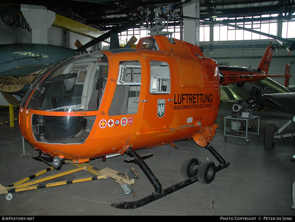 Aircraft Photo of D-HDEG | MBB BO-105C | Luftrettung - Bundesministerium des Innern | AirHistory.net #33784