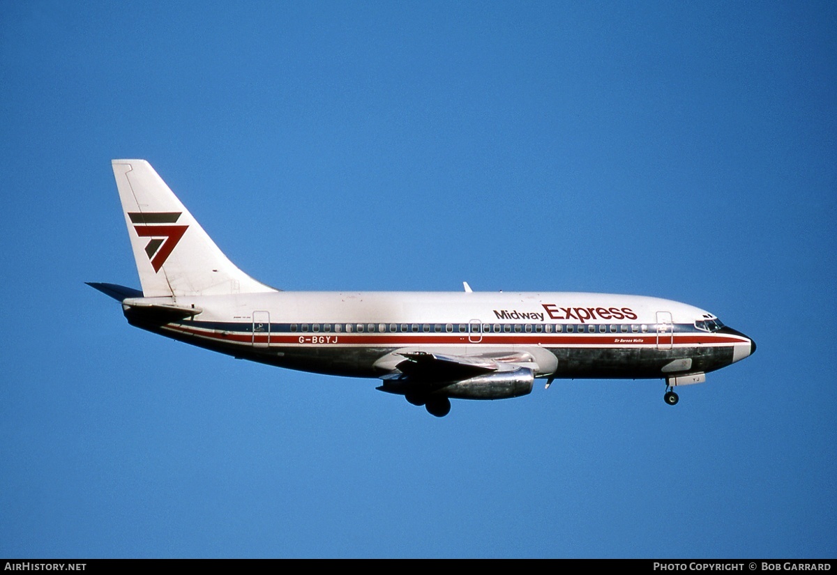 Aircraft Photo of G-BGYJ | Boeing 737-204/Adv | Midway Express | AirHistory.net #33788