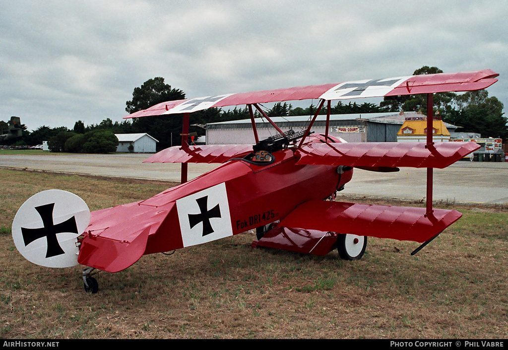 Aircraft Photo of VH-ALU / 425/17 | Fokker Dr.1 (replica) | Germany - Air Force | AirHistory.net #33900