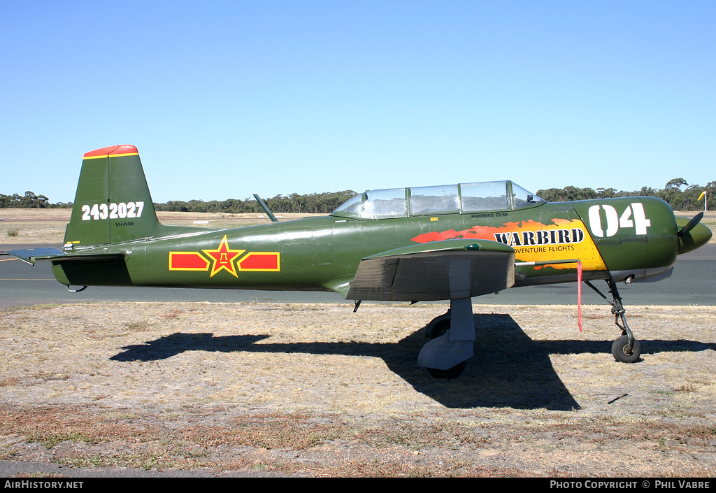 Aircraft Photo of VH-NNE | Nanchang CJ-6A | Warbird Adventure Flights | China - Air Force | AirHistory.net #33902