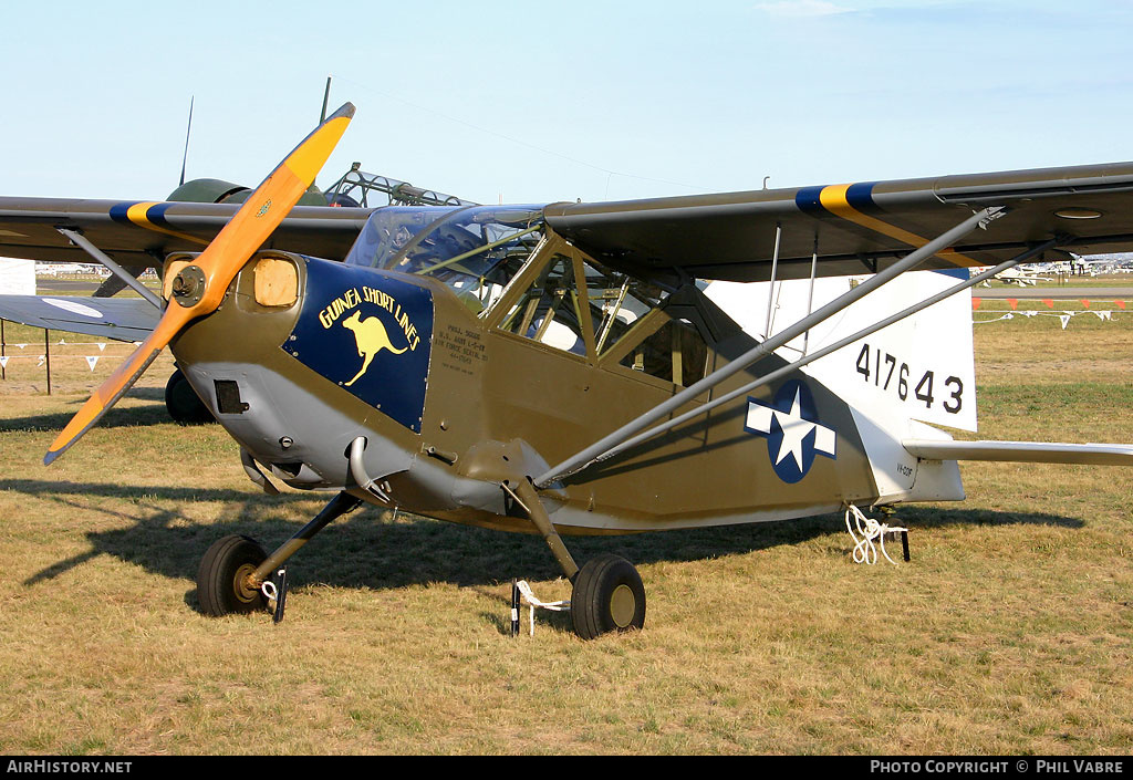 Aircraft Photo of VH-CDF / 417643 | Stinson L-5B Sentinel | USA - Air Force | AirHistory.net #33908