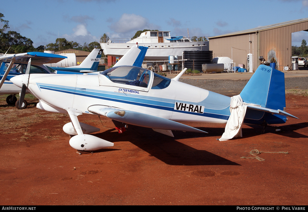 Aircraft Photo of VH-RAL | Van's RV-6 | AirHistory.net #33936