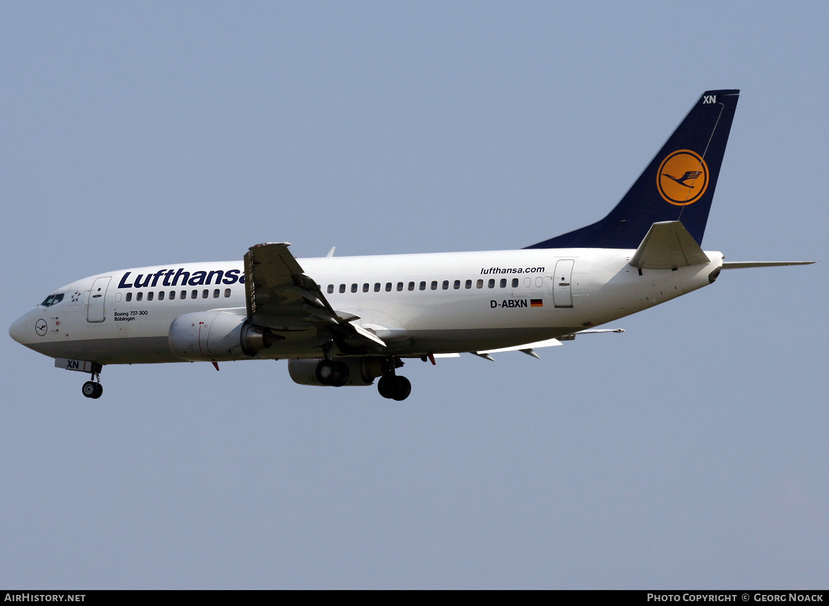 Aircraft Photo of D-ABXN | Boeing 737-330 | Lufthansa | AirHistory.net #33954