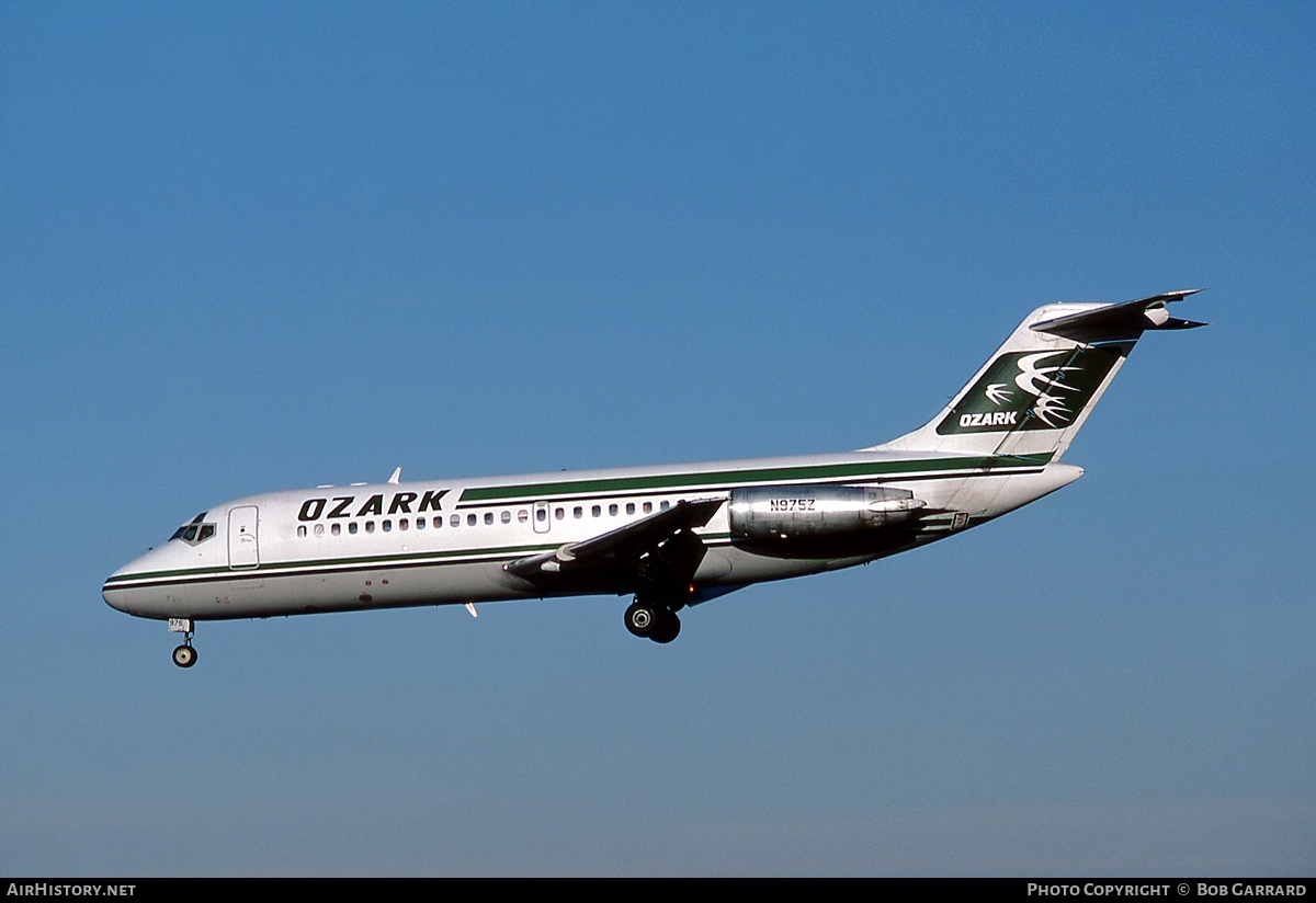 Aircraft Photo of N975Z | McDonnell Douglas DC-9-15 | Ozark Air Lines | AirHistory.net #33983