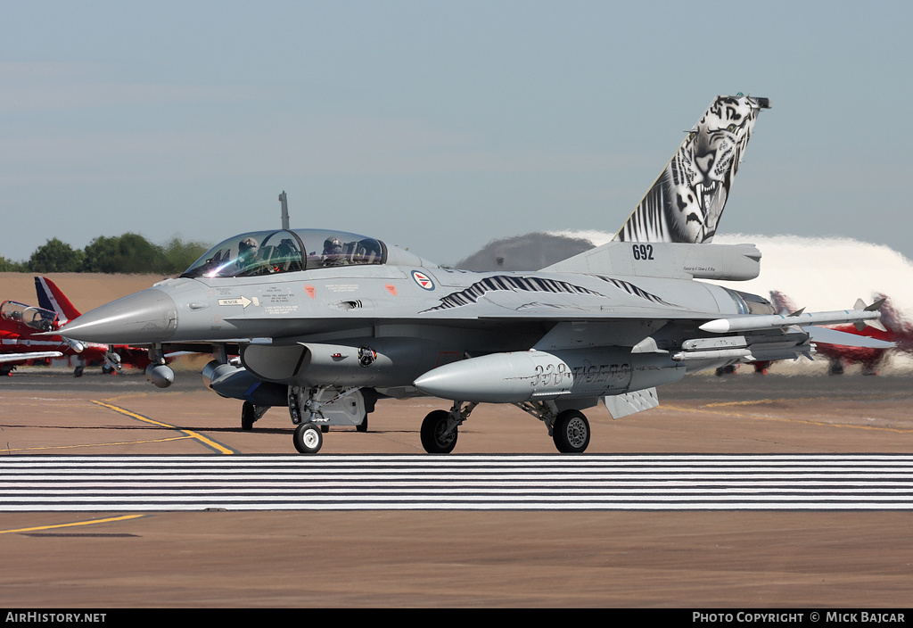 Aircraft Photo of 692 | General Dynamics F-16BM Fighting Falcon | Norway - Air Force | AirHistory.net #34008