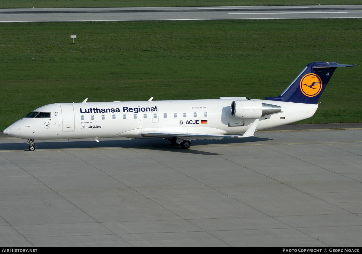 Aircraft Photo of D-ACJE | Bombardier CRJ-200LR (CL-600-2B19) | Lufthansa Regional | AirHistory.net #34020