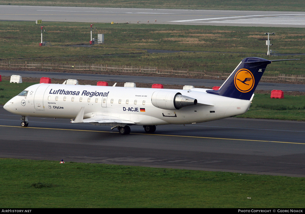 Aircraft Photo of D-ACJE | Bombardier CRJ-200LR (CL-600-2B19) | Lufthansa Regional | AirHistory.net #34021