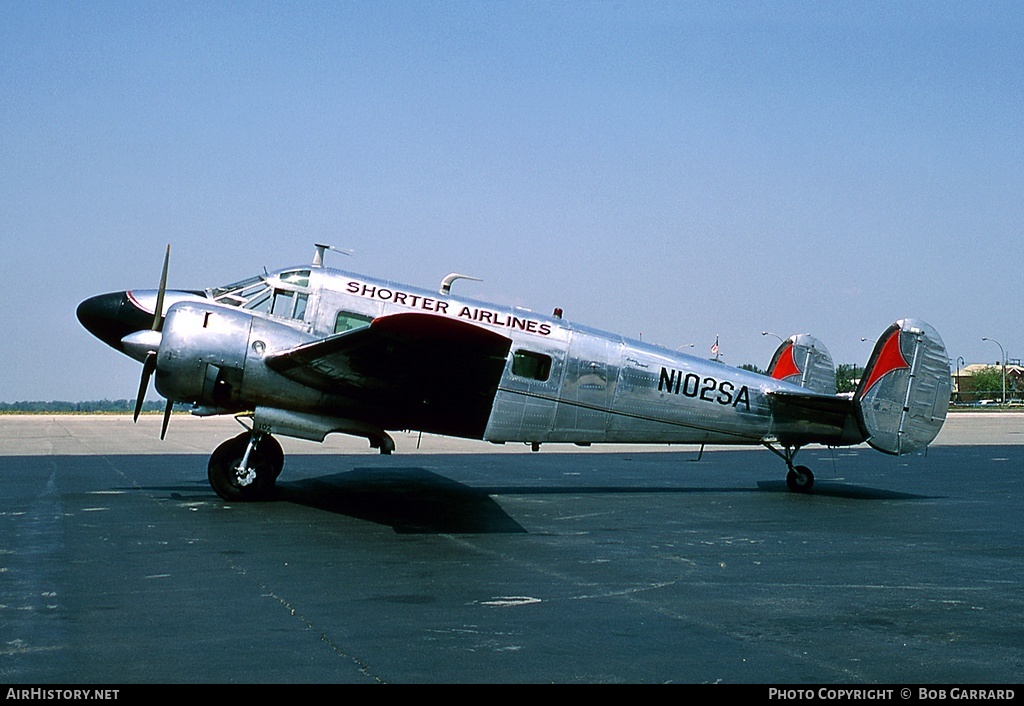 Aircraft Photo of N102SA | Beech E18S-9700 | Shorter Airlines | AirHistory.net #34069