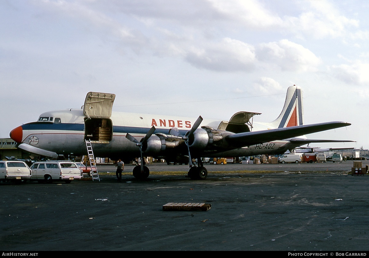 Aircraft Photo of HC-AQZ | Douglas DC-6A | Andes Airlines | AirHistory.net #34103