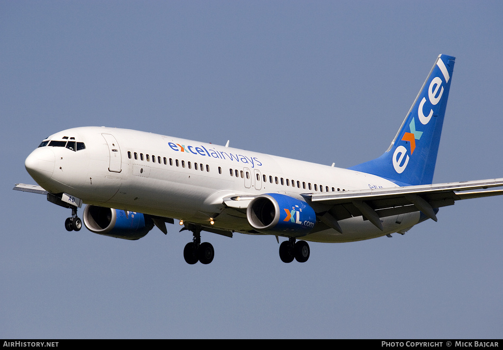 Aircraft Photo of G-XLAD | Boeing 737-81Q | Excel Airways | AirHistory.net #34116