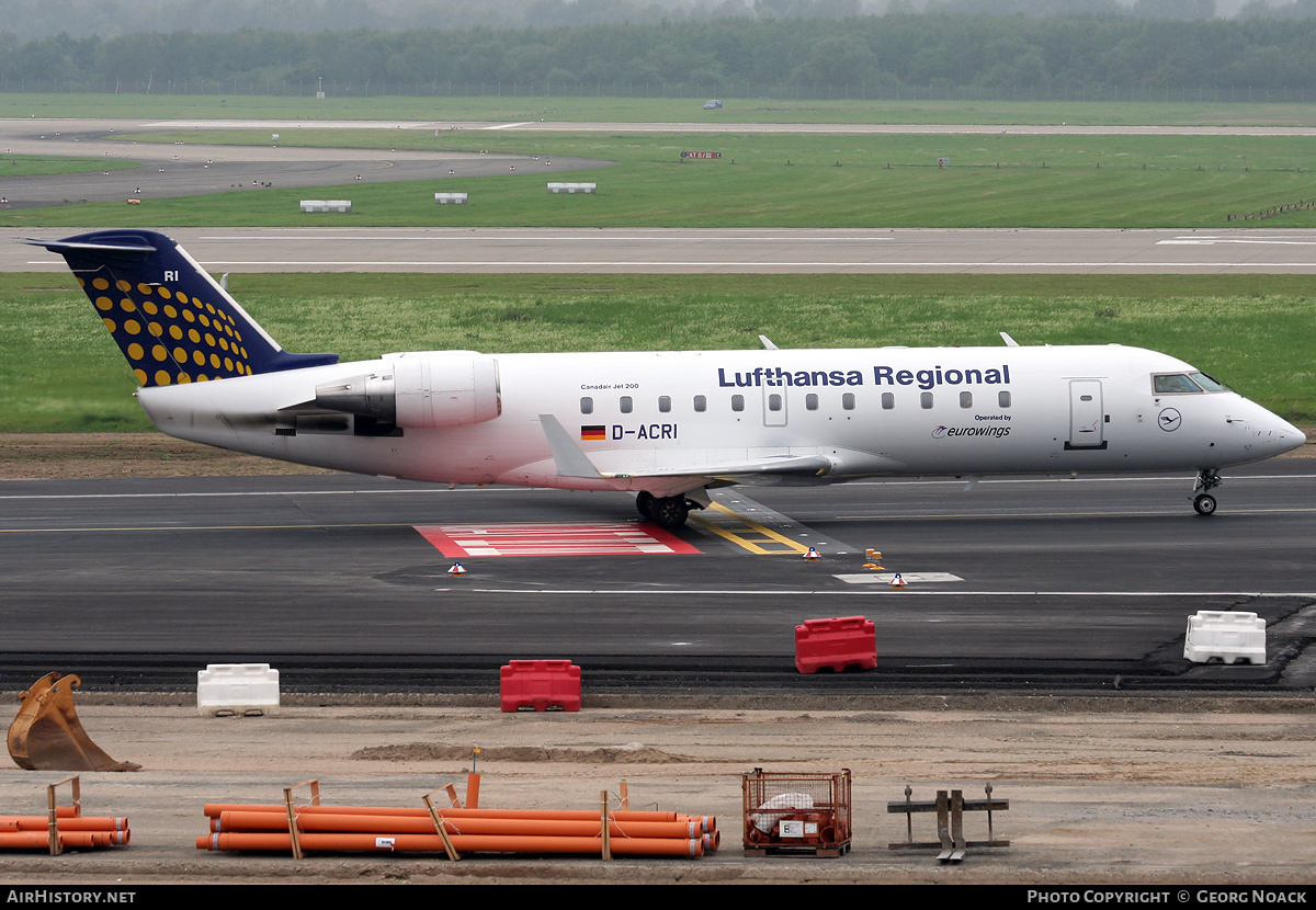 Aircraft Photo of D-ACRI | Bombardier CRJ-200ER (CL-600-2B19) | Lufthansa Regional | AirHistory.net #34175