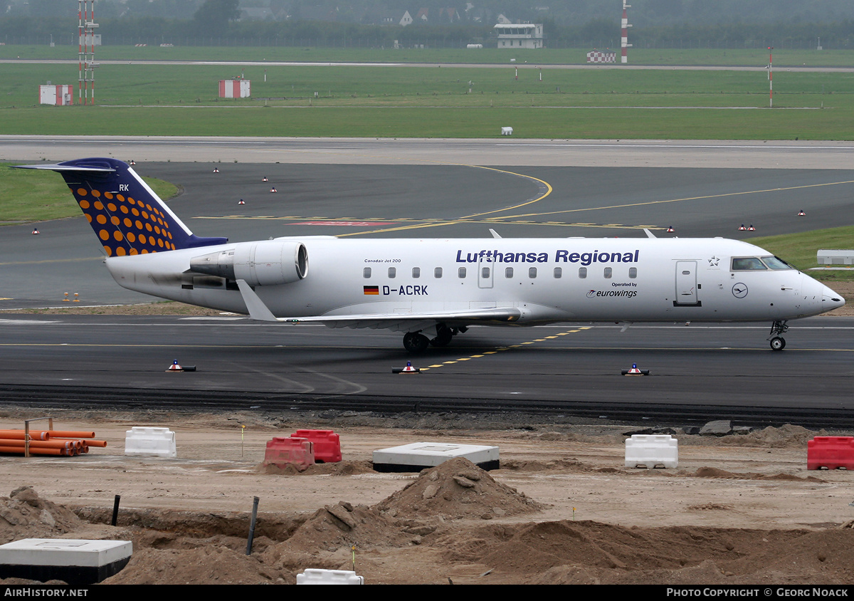 Aircraft Photo of D-ACRK | Bombardier CRJ-200ER (CL-600-2B19) | Lufthansa Regional | AirHistory.net #34178