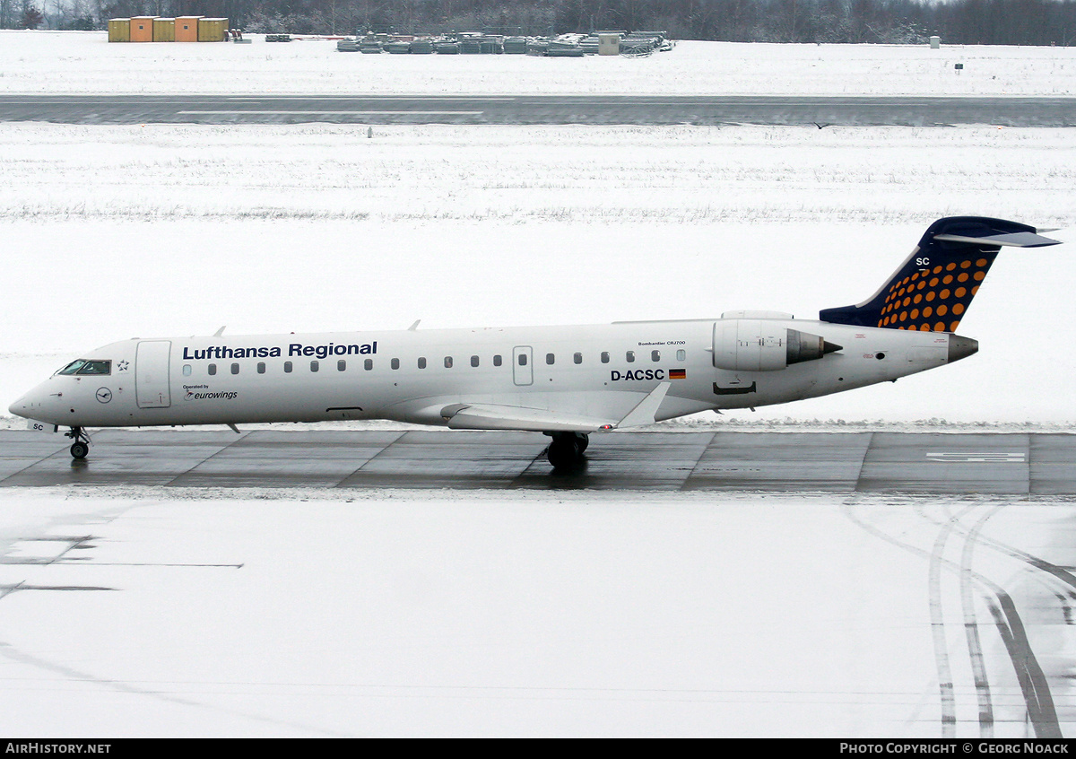 Aircraft Photo of D-ACSC | Bombardier CRJ-700 (CL-600-2C10) | Lufthansa Regional | AirHistory.net #34188