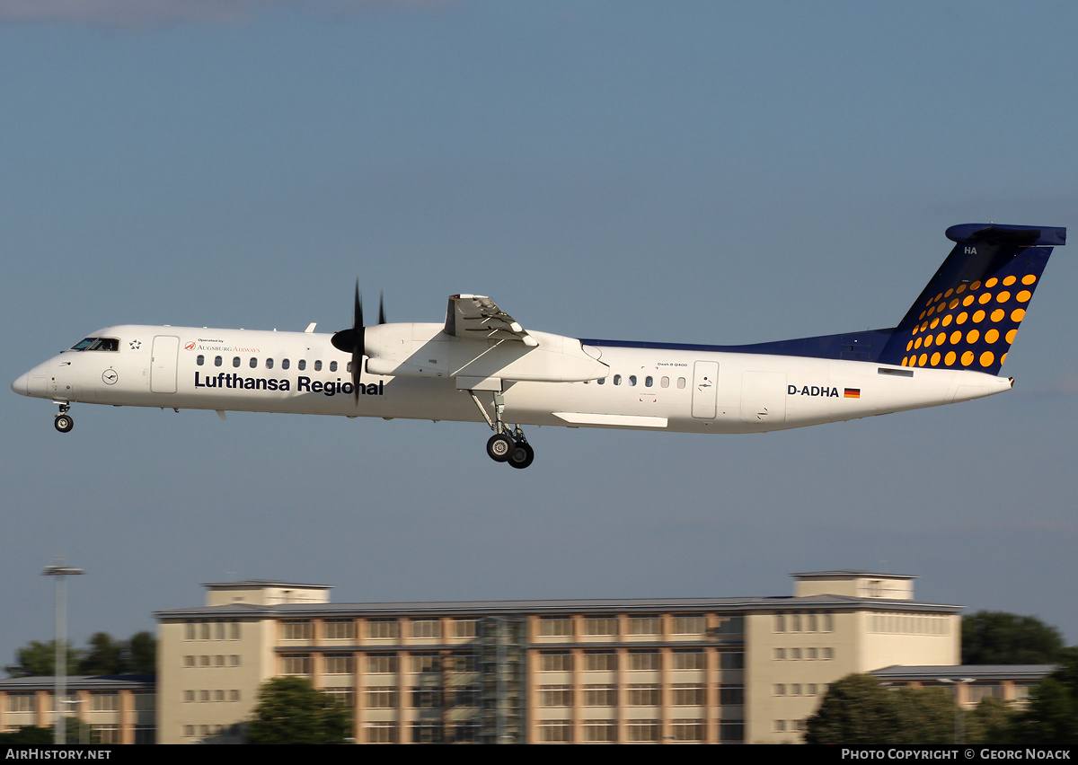Aircraft Photo of D-ADHA | Bombardier DHC-8-402 Dash 8 | Lufthansa Regional | AirHistory.net #34191