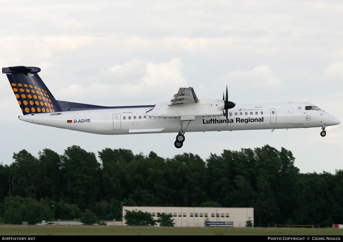 Aircraft Photo of D-ADHB | Bombardier DHC-8-402 Dash 8 | Lufthansa Regional | AirHistory.net #34192