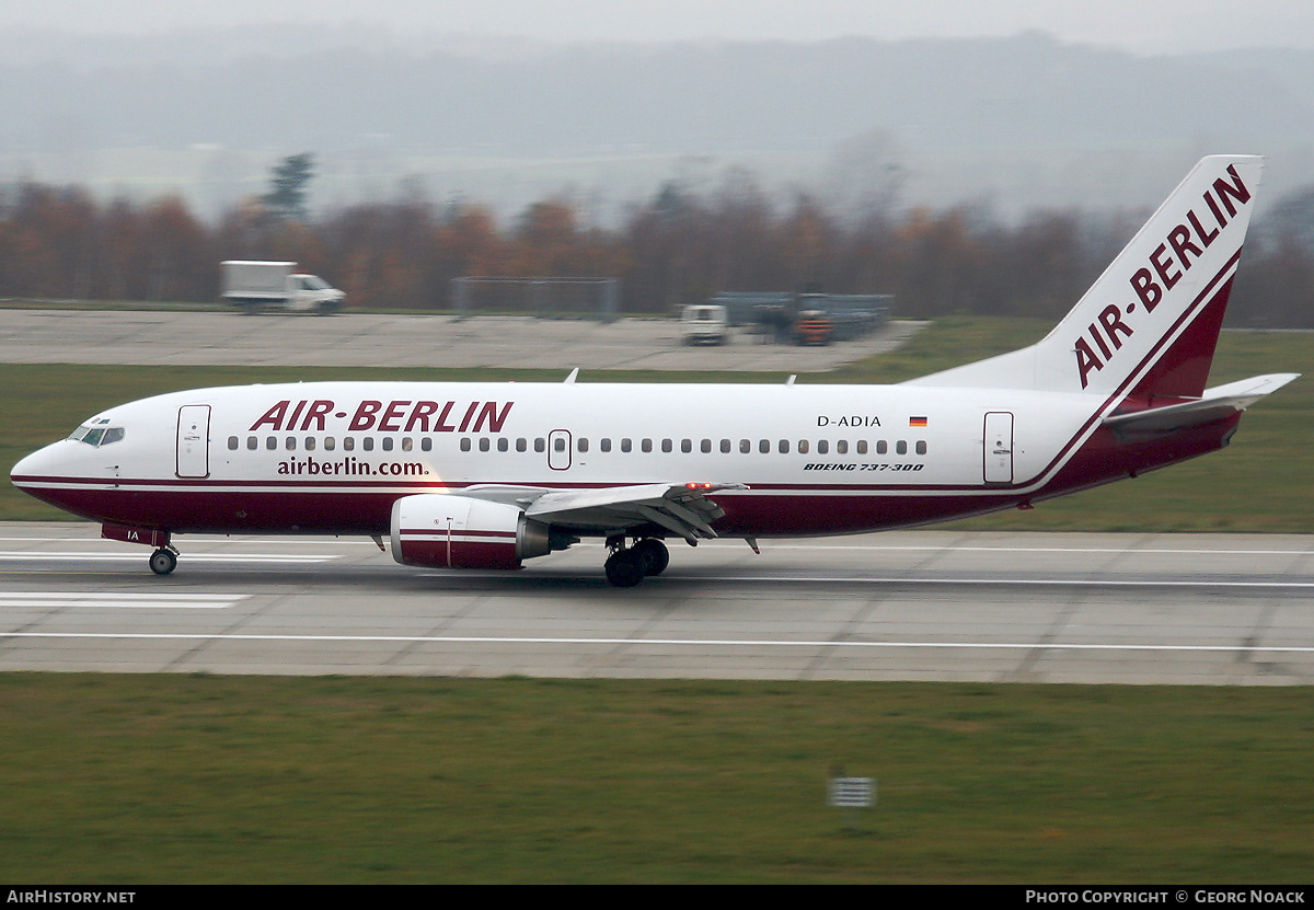 Aircraft Photo of D-ADIA | Boeing 737-36Q | Air Berlin | AirHistory.net #34198