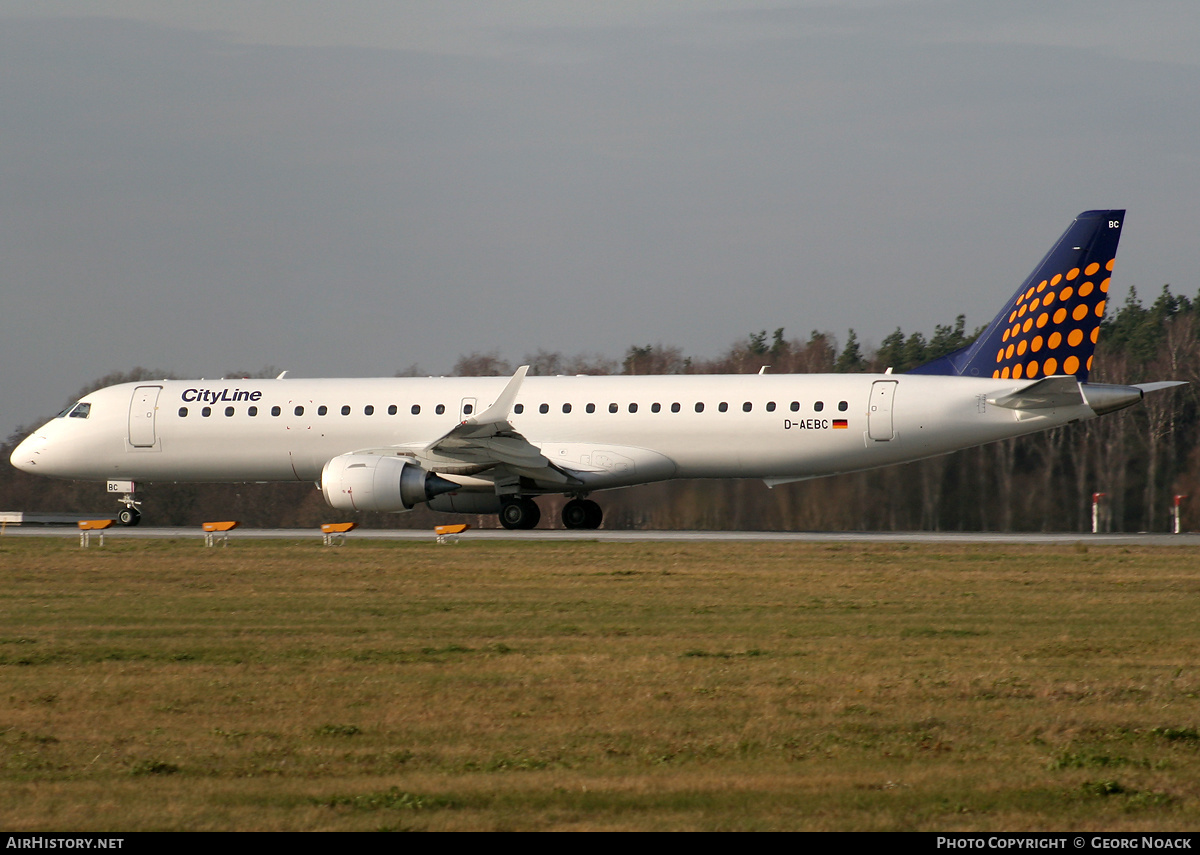 Aircraft Photo of D-AEBC | Embraer 195LR (ERJ-190-200LR) | Lufthansa CityLine | AirHistory.net #34206