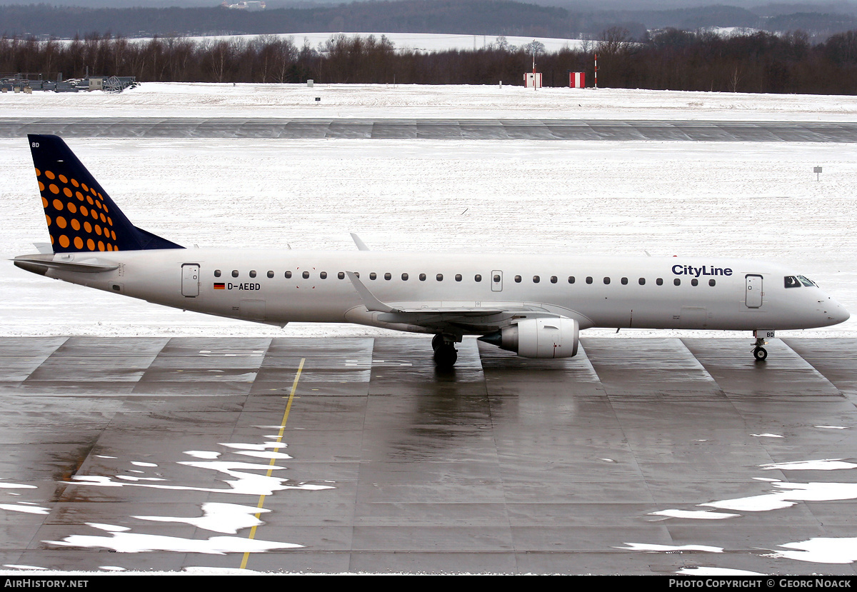 Aircraft Photo of D-AEBD | Embraer 195LR (ERJ-190-200LR) | Lufthansa CityLine | AirHistory.net #34208