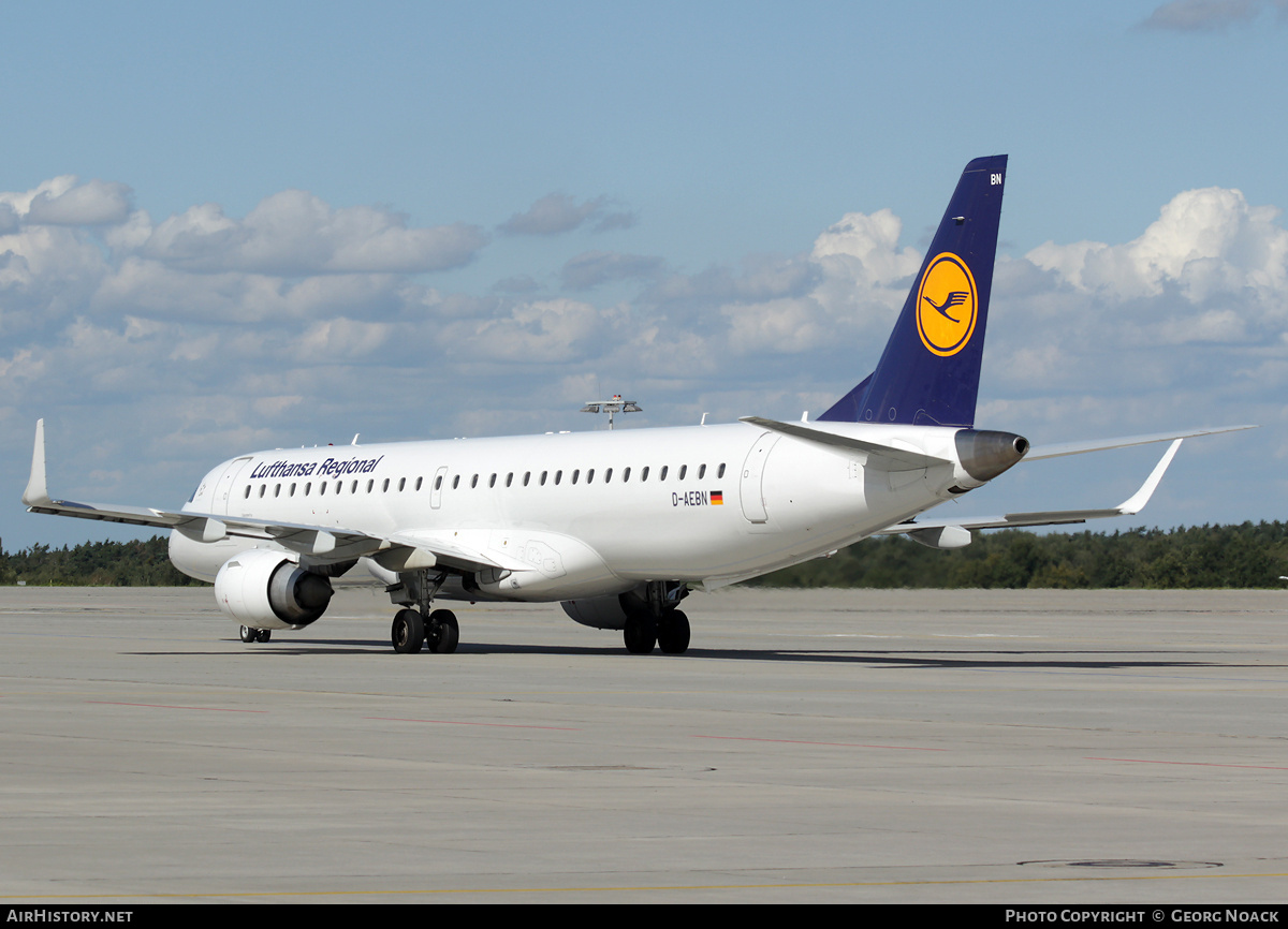 Aircraft Photo of D-AEBN | Embraer 195LR (ERJ-190-200LR) | Lufthansa Regional | AirHistory.net #34212