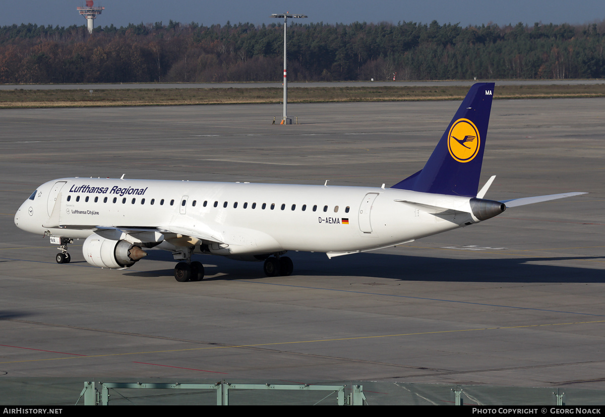 Aircraft Photo of D-AEMA | Embraer 195LR (ERJ-190-200LR) | Lufthansa Regional | AirHistory.net #34214