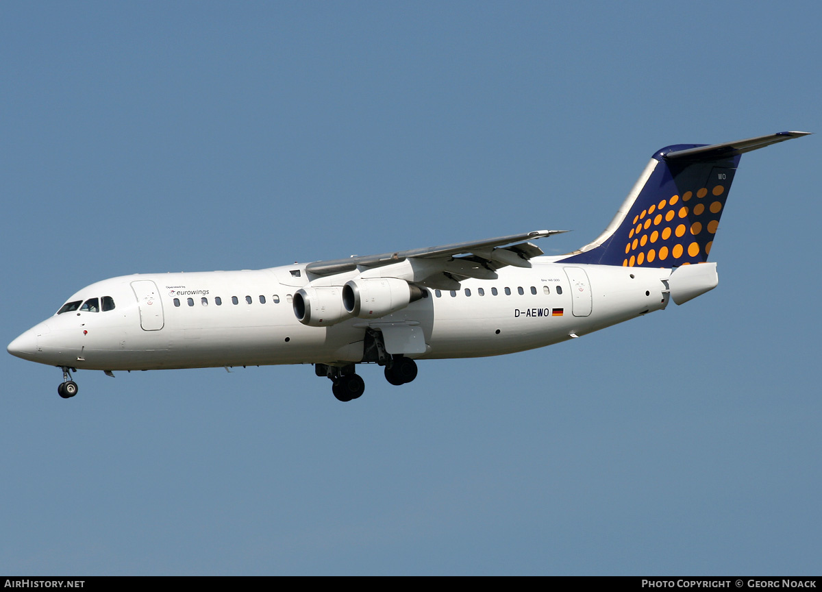 Aircraft Photo of D-AEWO | British Aerospace BAe-146-300 | Eurowings | AirHistory.net #34223