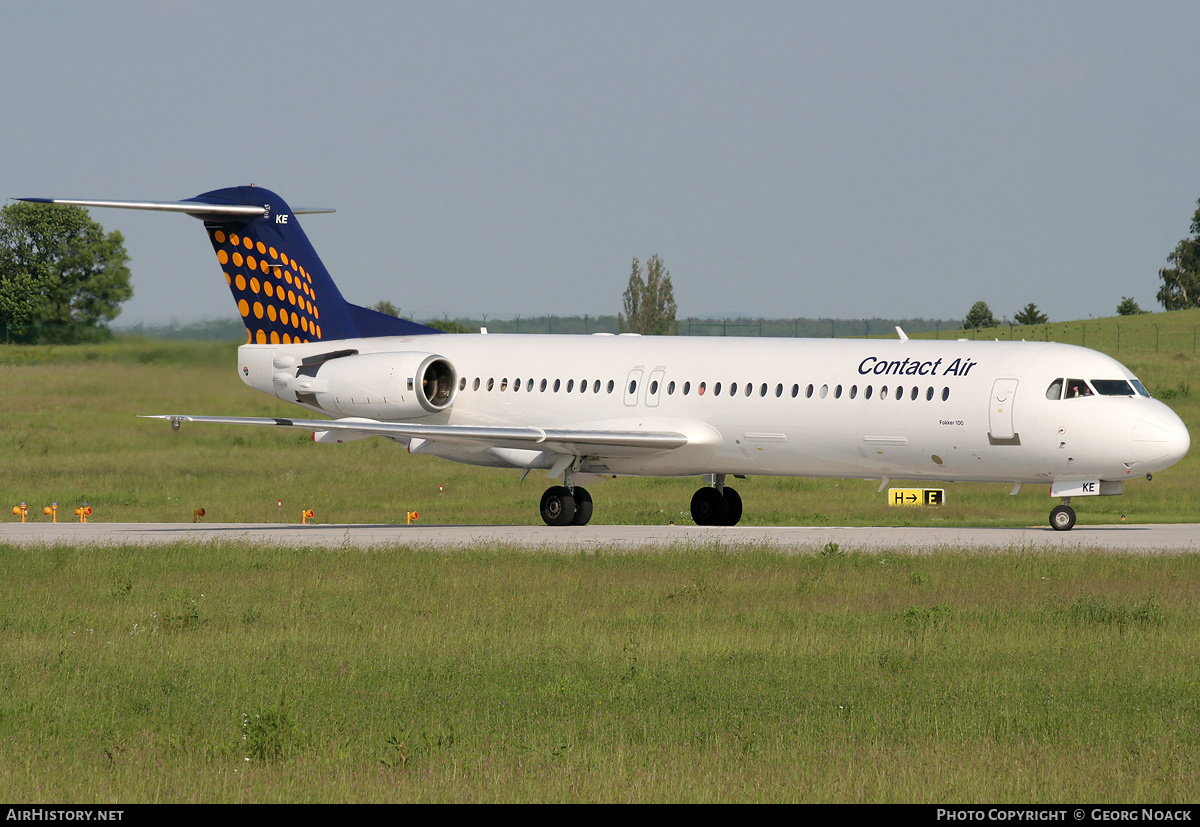 Aircraft Photo of D-AFKE | Fokker 100 (F28-0100) | Contact Air | AirHistory.net #34227