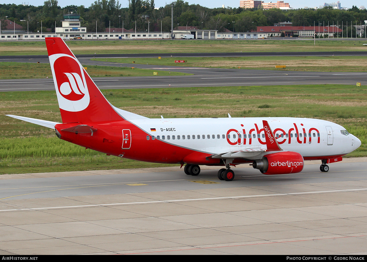 Aircraft Photo of D-AGEC | Boeing 737-76J | Air Berlin | AirHistory.net #34229