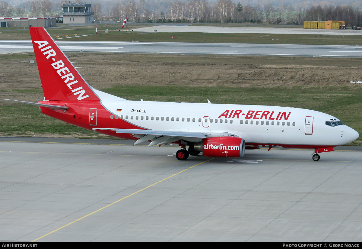 Aircraft Photo of D-AGEL | Boeing 737-75B | Air Berlin | AirHistory.net #34237
